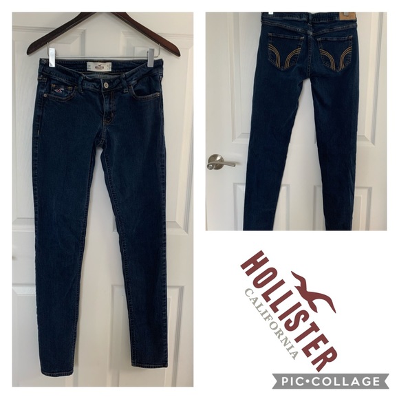 Hollister Dark Blue Skinny Jeans - 5R - Picture 1 of 8